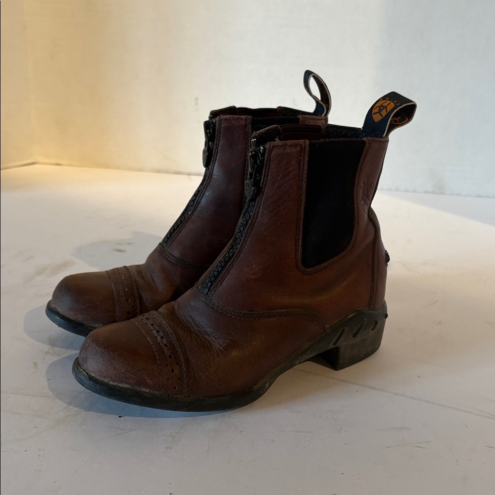 Brown Leather Paddock Boots